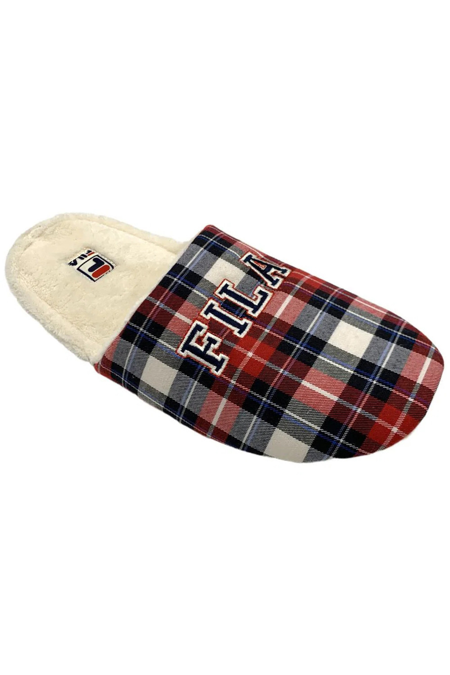 Fila Women's Interim Collegiate Slippers Gardenia/Navy/Red - Medium